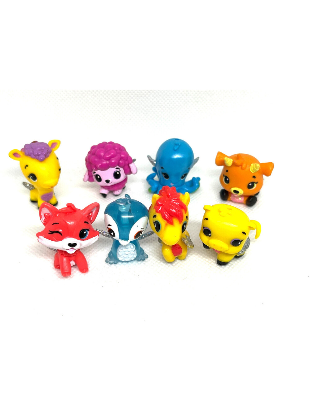 Hatchimals Lot of 8 CollEGGtibles - Fox, Deer, Pony, Octopus